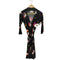 leota ボタニカル 7分袖ベルテッドワンピース レディース import:S