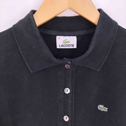 ラコステ LACOSTE ロゴ刺繍 鹿の子 ポロ ワンピース レディース 42
