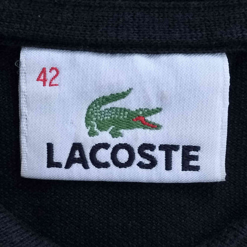 ラコステ LACOSTE ロゴ刺繍 鹿の子 ポロ ワンピース レディース 42