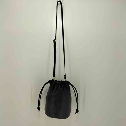 ユナイテッドアローズグリーンレーベルリラクシング UNITED ARROWS green label relaxing フェイクレザー 巾着ショルダーバッグ レディース