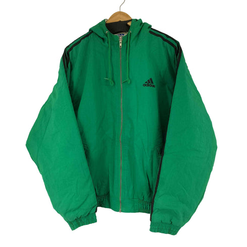 アディダス adidas サイドライン ナイロンフーデッドジャケット メンズ