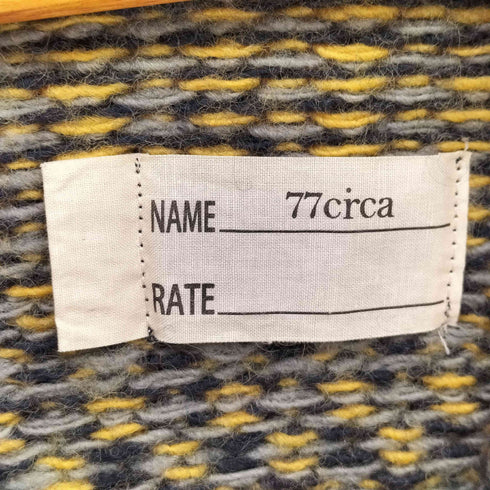 ナナナナサーカ 77circa 2way Navajo twill pattern jaquard knit レディース FREE