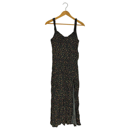 ザラ ZARA 花柄 スリット キャミワンピース レディース import:L