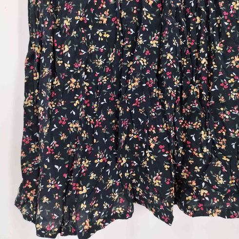 ザラ ZARA 花柄 スリット キャミワンピース レディース import:L