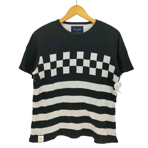 ウィズリミテッド WHIZ LIMITED ブロックチェック ボーダー クルーネックTシャツ メンズ JPN:L