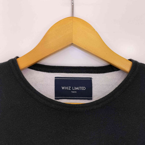ウィズリミテッド WHIZ LIMITED ブロックチェック ボーダー クルーネックTシャツ メンズ JPN:L
