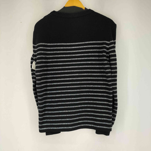サンローランパリ SAINT LAURENT PARIS Border Knit Sweater メンズ L