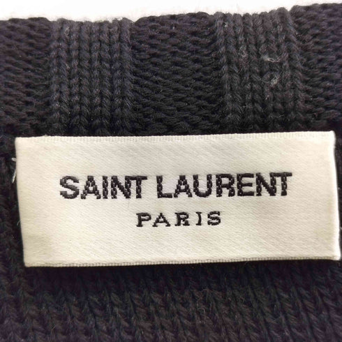 サンローランパリ SAINT LAURENT PARIS Border Knit Sweater メンズ L
