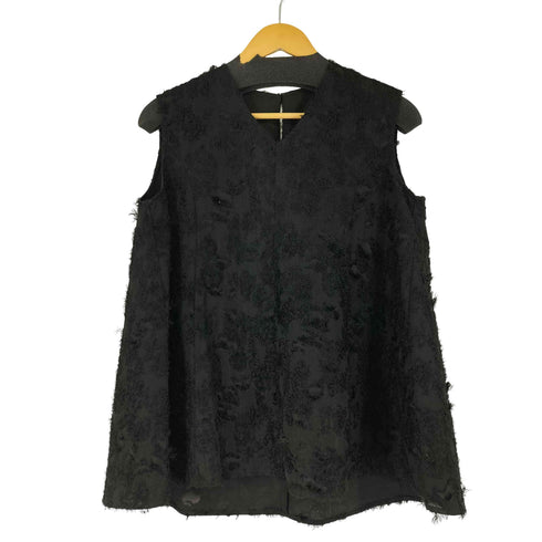 ユアーズ urs シャギー ジャガード Vネック フレア トップス レディース