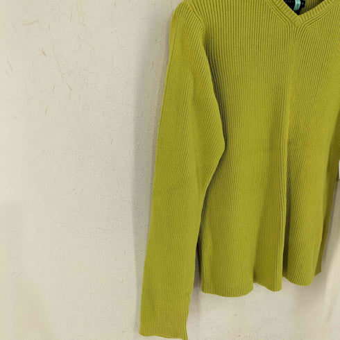 ヒルフィガー HILFIGER Vネック リブ コットンニット メンズ import:S