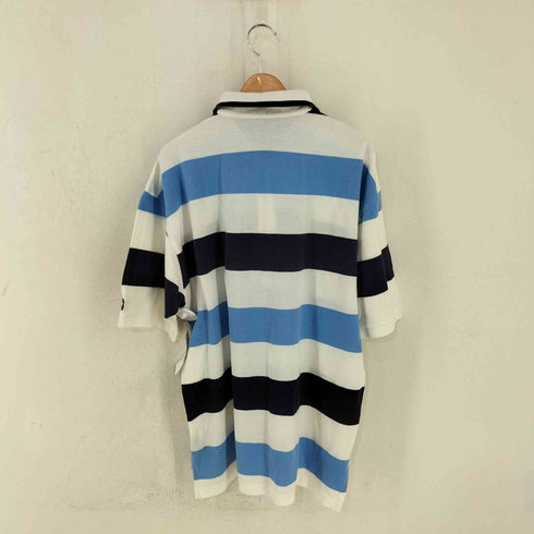 トミーヒルフィガー TOMMY HILFIGER ボーダー 鹿の子ポロシャツ メンズ import:L