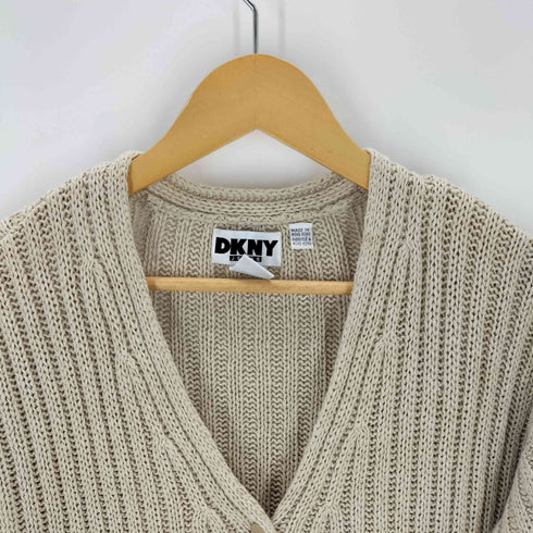ダナキャランニューヨーク DKNY 香港製 リネンコットンカーディガン レディース