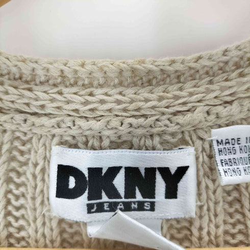 ダナキャランニューヨーク DKNY 香港製 リネンコットンカーディガン レディース