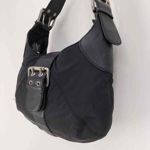 フルラ FURLA レザー ナイロン 切替 ワンショルダー バッグ レディース