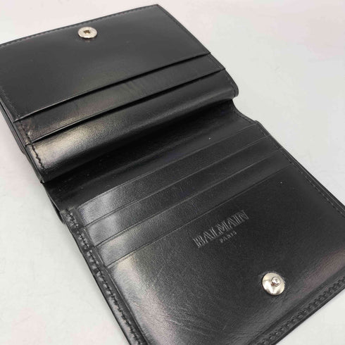 バルマンパリ BALMAIN PARIS B ストーン ロゴ 二つ折り 財布 ウォレット レディース