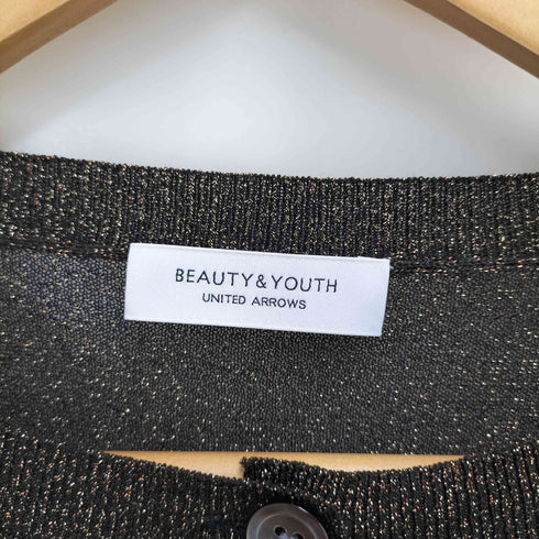 ビューティーアンドユースユナイテッドアローズ BEAUTY & YOUTH UNITED ARROWS ラメ ハーフスリーブ カーディガン レディース
