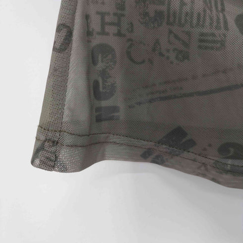 パッチデザイン総柄パワーネット セカンドスキン レディース JPN:M