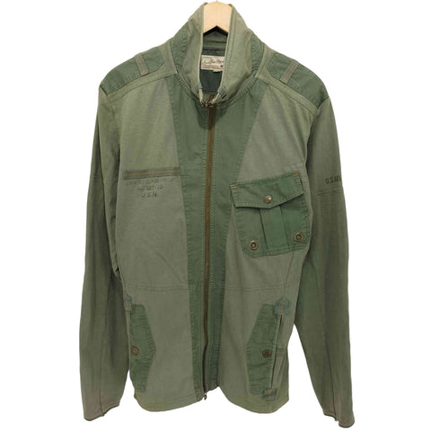 アヴィレックス AVIREX US NAVY SST-75 ミリタリージャケット エルボーパッチ メンズ import:XL