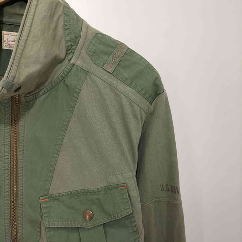 アヴィレックス AVIREX US NAVY SST-75 ミリタリージャケット エルボーパッチ メンズ import:XL