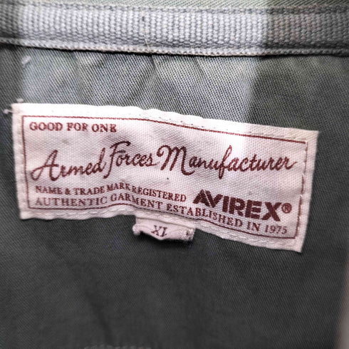 アヴィレックス AVIREX US NAVY SST-75 ミリタリージャケット エルボーパッチ メンズ import:XL