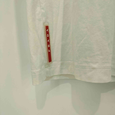 プラダ PRADA バイカラー半袖ポロシャツ メンズ import:S