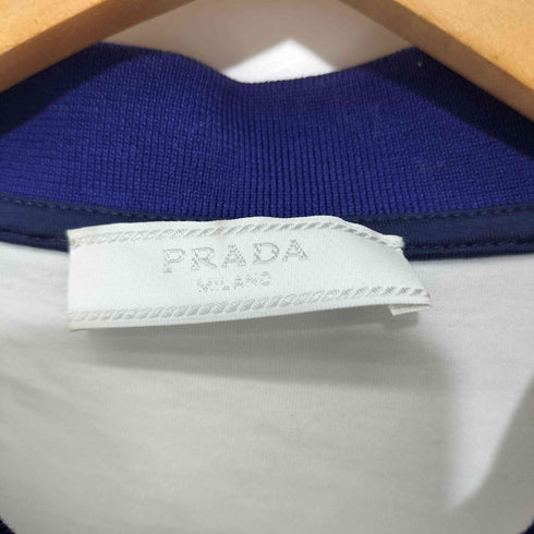 プラダ PRADA バイカラー半袖ポロシャツ メンズ import:S