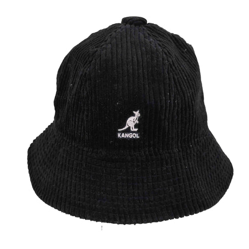 カンゴール KANGOL SMU Wide Cord Casual ロゴ刺繍 コーデュロイ メトロ バケット ハット レディース M