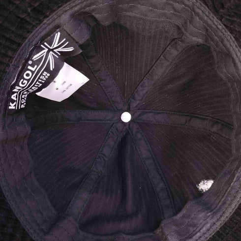 カンゴール KANGOL SMU Wide Cord Casual ロゴ刺繍 コーデュロイ メトロ バケット ハット レディース M