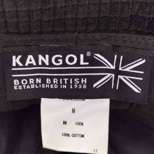 カンゴール KANGOL SMU Wide Cord Casual ロゴ刺繍 コーデュロイ メトロ バケット ハット レディース M