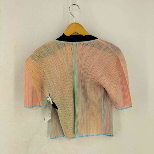 プリーツプリーズイッセイミヤケ PLEATS PLEASE ISSEY MIYAKE プリーツ ボタンレス S/S カーディガン レディース JPN:3
