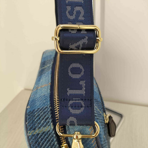 ユーエスポロアッスン U.S.POLO ASSN ロゴ刺繍 ツイード ショルダーバッグ メンズ