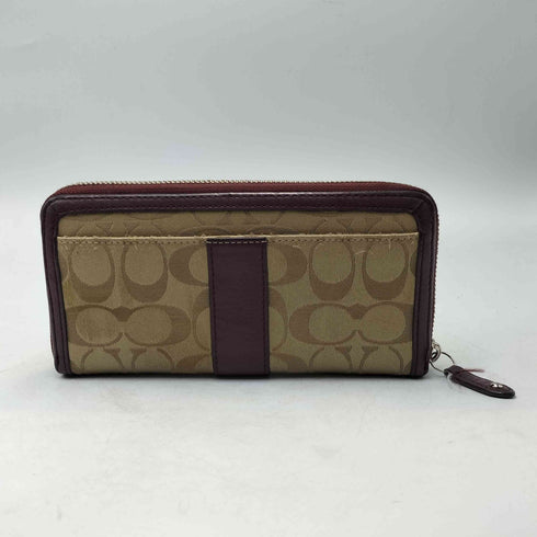 コーチ COACH シグネチャー ロゴ 総柄 ラウンドジップ ロング ウォレット 長財布 レディース