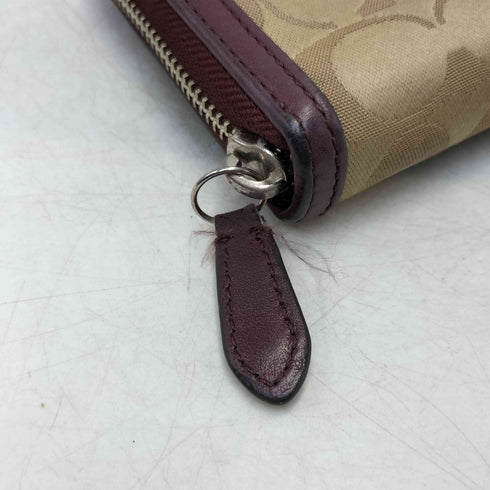 コーチ COACH シグネチャー ロゴ 総柄 ラウンドジップ ロング ウォレット 長財布 レディース