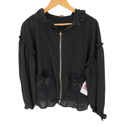 シークレットハニーバイハニーバンチ Secret Honey by Honey Bunch うさ耳フリルシフォンパーカー レディース JPN:2