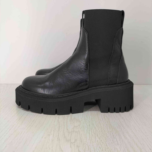 ザラ ZARA フェイクレザー厚底ショートブーツ レディース EUR:36