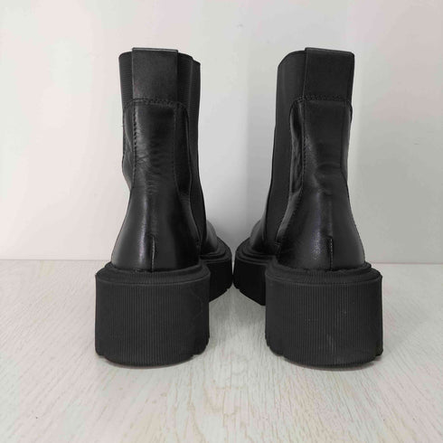 ザラ ZARA フェイクレザー厚底ショートブーツ レディース EUR:36