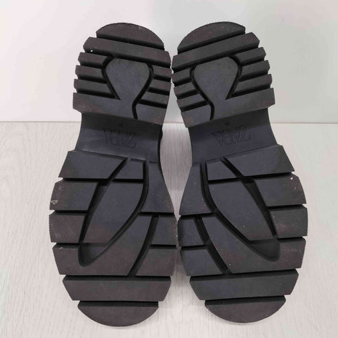 ザラ ZARA フェイクレザー厚底ショートブーツ レディース EUR:36