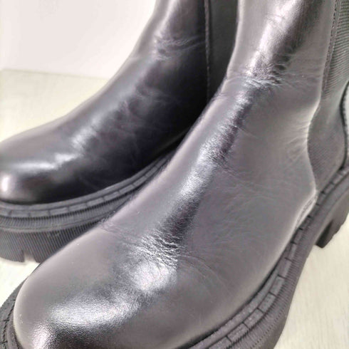 ザラ ZARA フェイクレザー厚底ショートブーツ レディース EUR:36