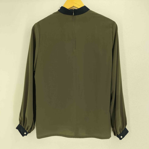 デミルクスビームス Demi-Luxe BEAMS 23AWバイカラーブラウス レディース JPN:36
