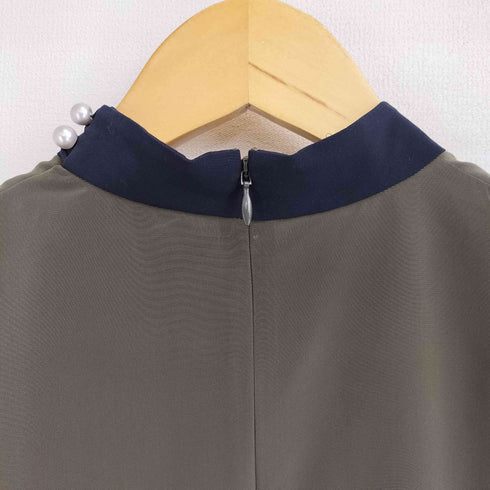 デミルクスビームス Demi-Luxe BEAMS 23AWバイカラーブラウス レディース JPN:36