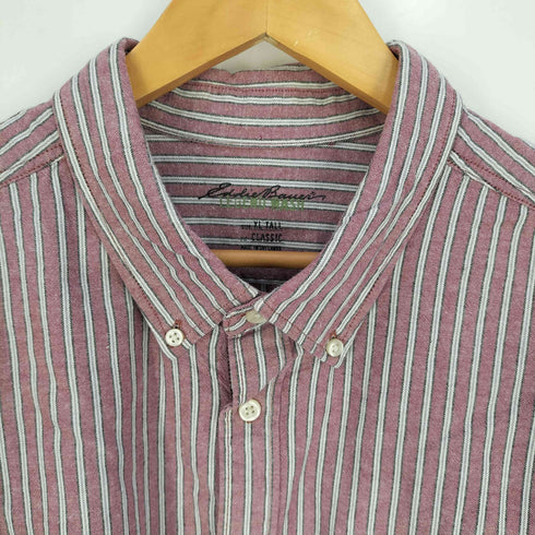 エディーバウアー Eddie Bauer LEGEND WASH コットン ボタンダウン ストライプ シャツ メンズ import:XL