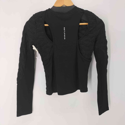 SETUP-EXE 切替デザインクルーネックTシャツ レディース ONE SIZE