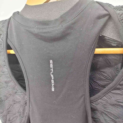 SETUP-EXE 切替デザインクルーネックTシャツ レディース ONE SIZE
