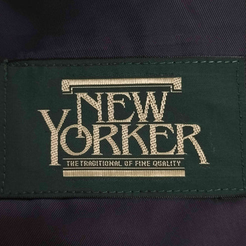 ニューヨーカー NEWYORKER 金ボタン ウール ダブルブレスト テーラードジャケット 紺ブレ メンズ import:M