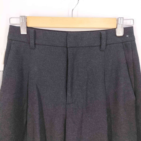 ユニクロ UNIQLO ブラッシュドジャージータックワイドパンツ レディース JPN:M