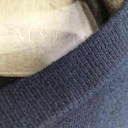 マイラン MYLAN カシミヤハーフスリーブニット レディース