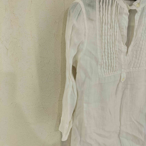 120%lino スキッパーリネンシャツ レディース 42