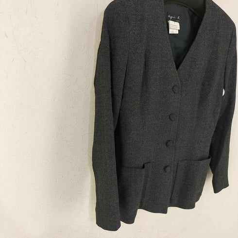 アニエスベーオム Agnes b.homme 4B シングルテーラードジャケット レディース JPN:1