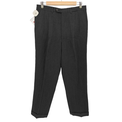 パルジレリ PAL ZILERI イタリア製 PURE WOOL 2タック スラックス パンツ メンズ