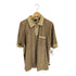 モッシモ MOSSIMO レオパード ハーフジップ ベロアシャツ メンズ import:M